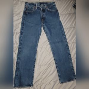 Levi's 501 Men's Straight Leg Blue Jeans W32 x L32